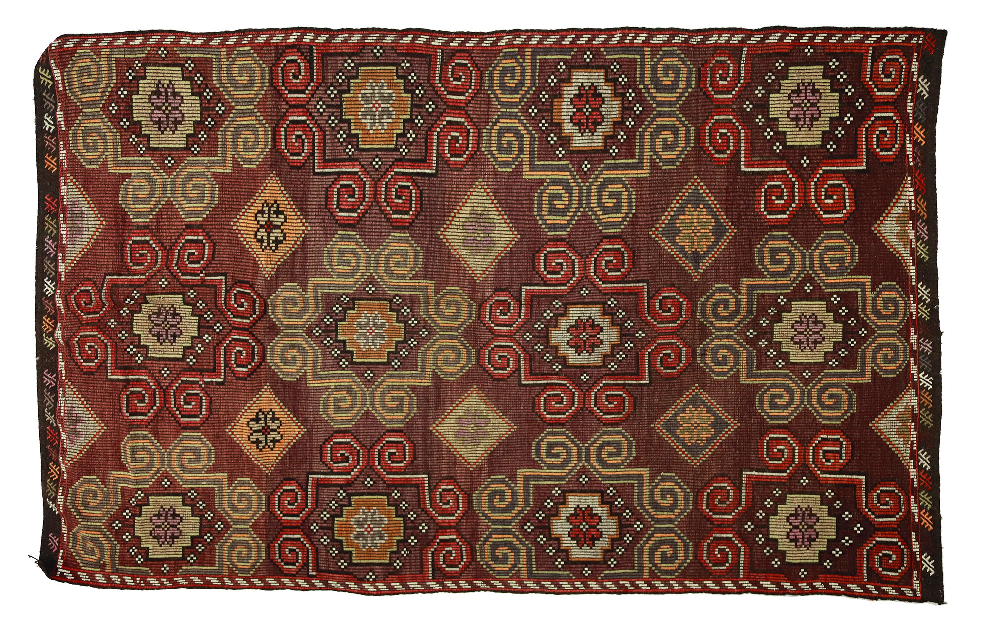 Anatolian handmade kilim rug 300 cm x 191 cm