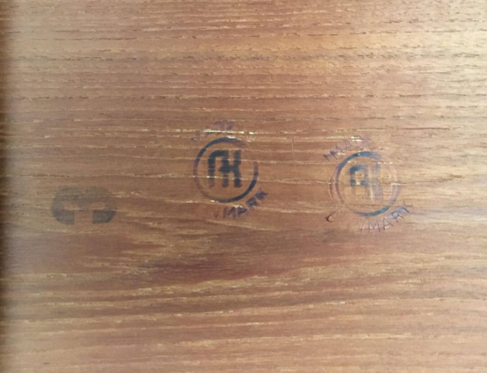 Danish teak coffee table from the mid-century by Anton Kildeberg Møbelfabrik.