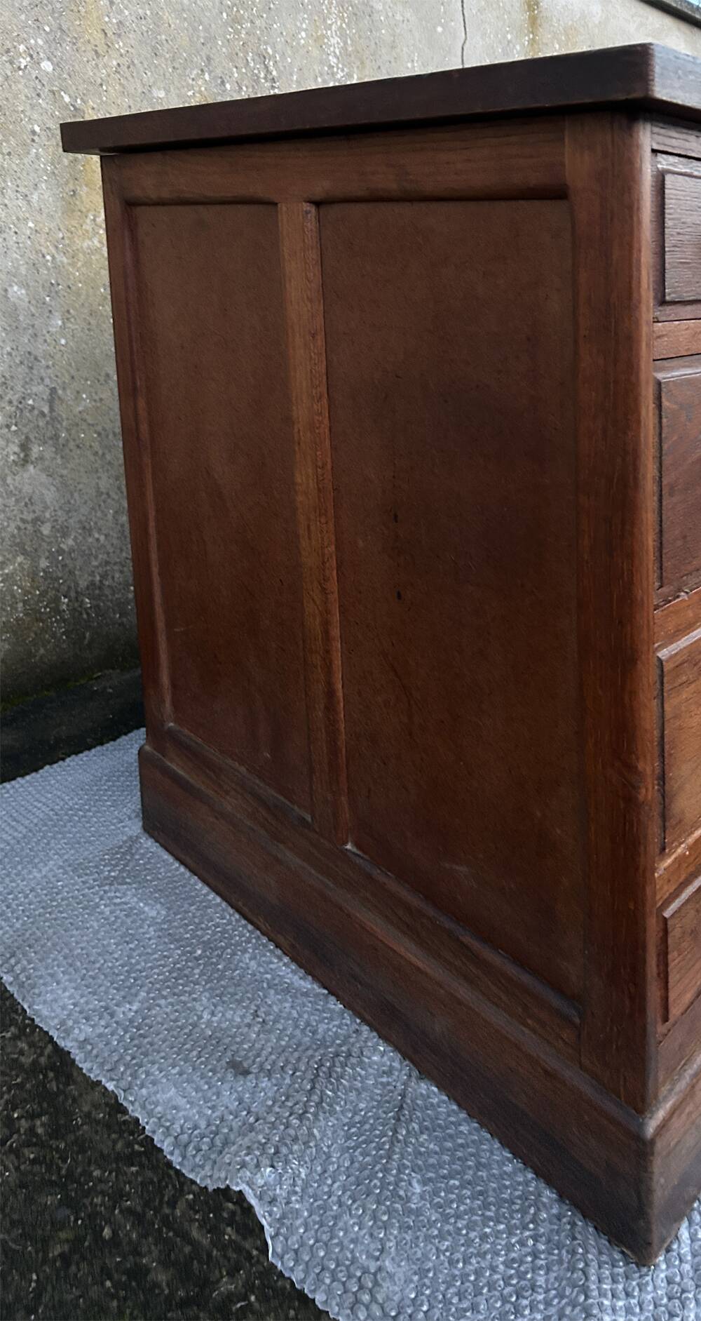 Bureau de notaire, meuble de métier, bois, vintage, début XXème.