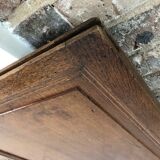 Vintage solid oak sliding door