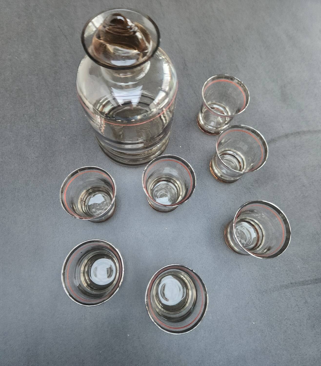 Art Deco digestif set