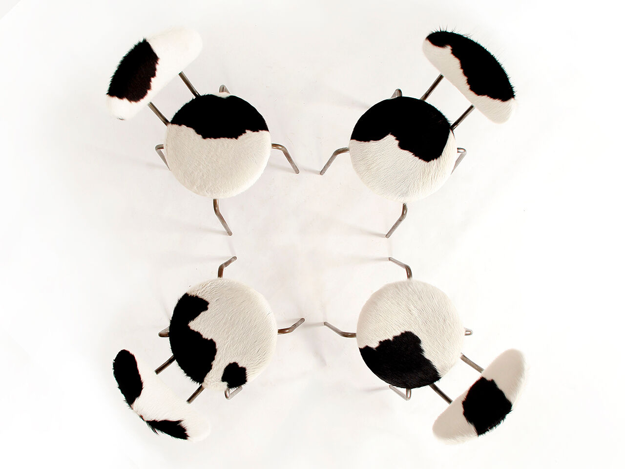 Vintage industrial chairs, 1960s, set of 4