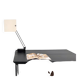 Rare desk/table lamp "WO" by Sacha Ketoff - Aluminor Edition, circ