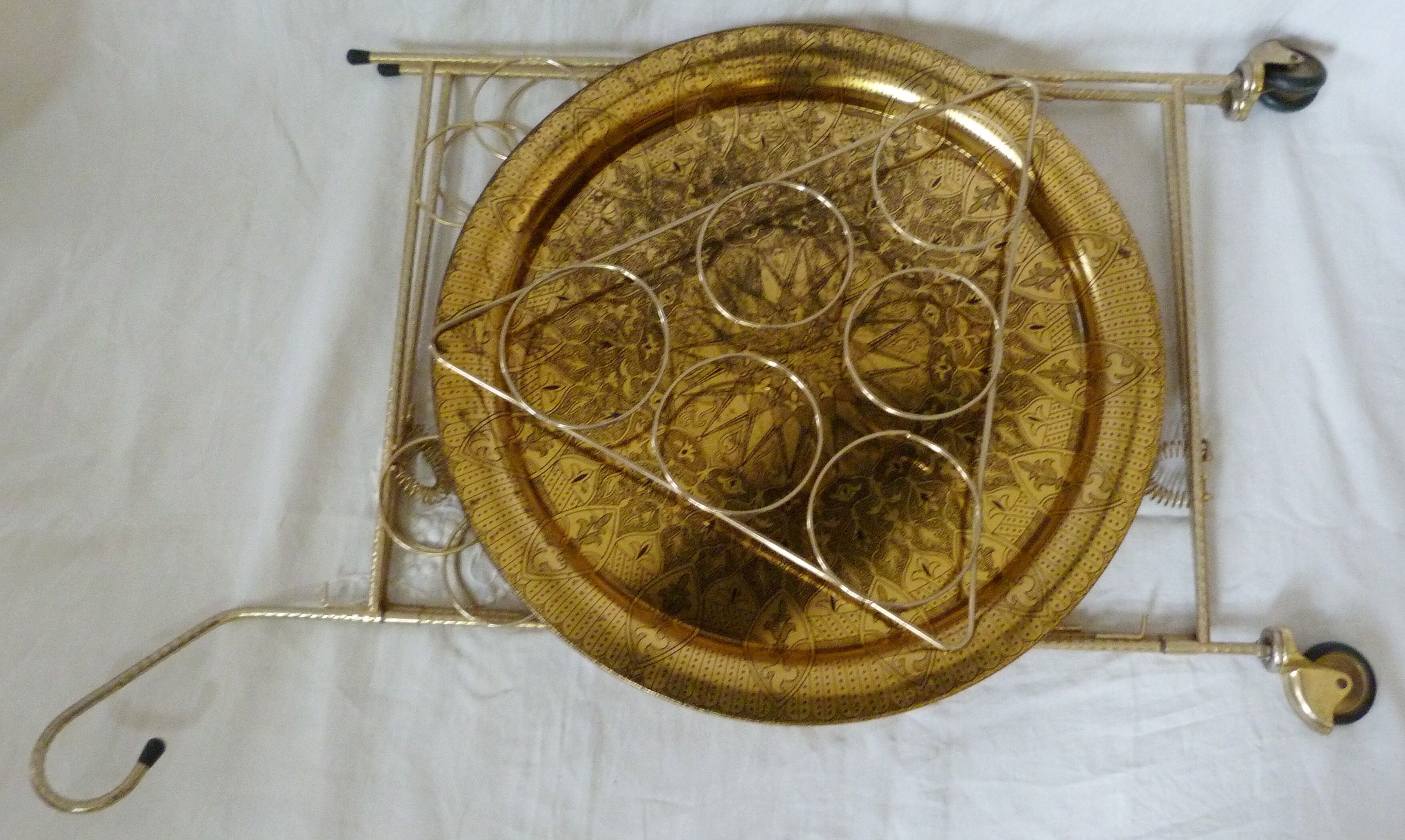 Golden serving table 1960