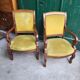 Pair of armchairs with mahogany restoration of the XlX th century