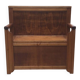 Banc/coffre ancien en bois massif