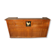Bar Comptoir En Bois Furnished with De Coq Décor