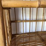 Foldable bamboo shelf from the 60s and 70s