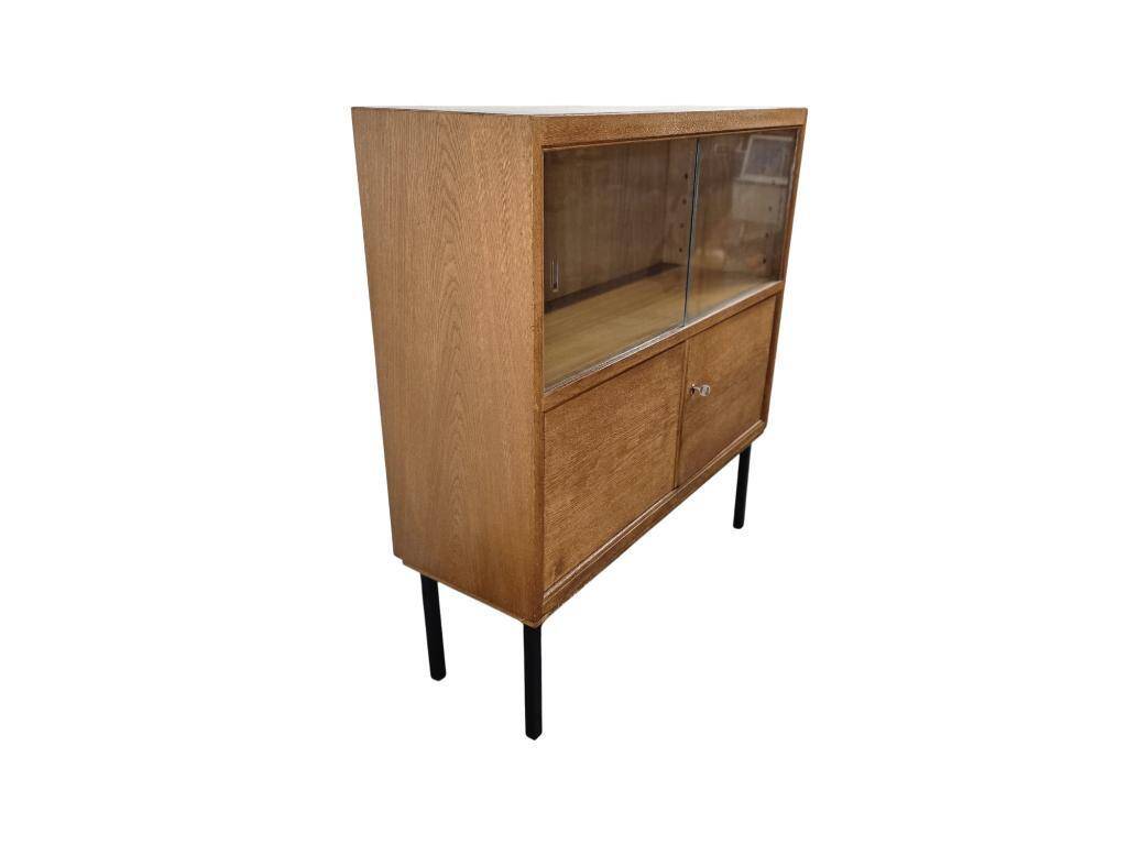 Vitrine / meuble bar / armoire vintage en bois