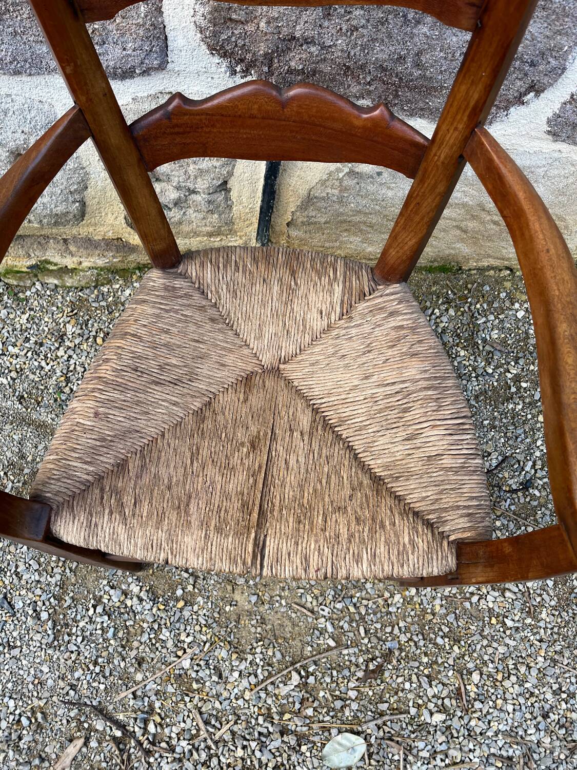 Straw armchair
