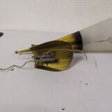 Pair of wall sconces plexiglass rockabilly gilded