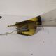 Pair of wall sconces plexiglass rockabilly gilded