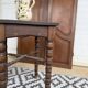 Small antique side table - turned legs - Louis XII inspiration