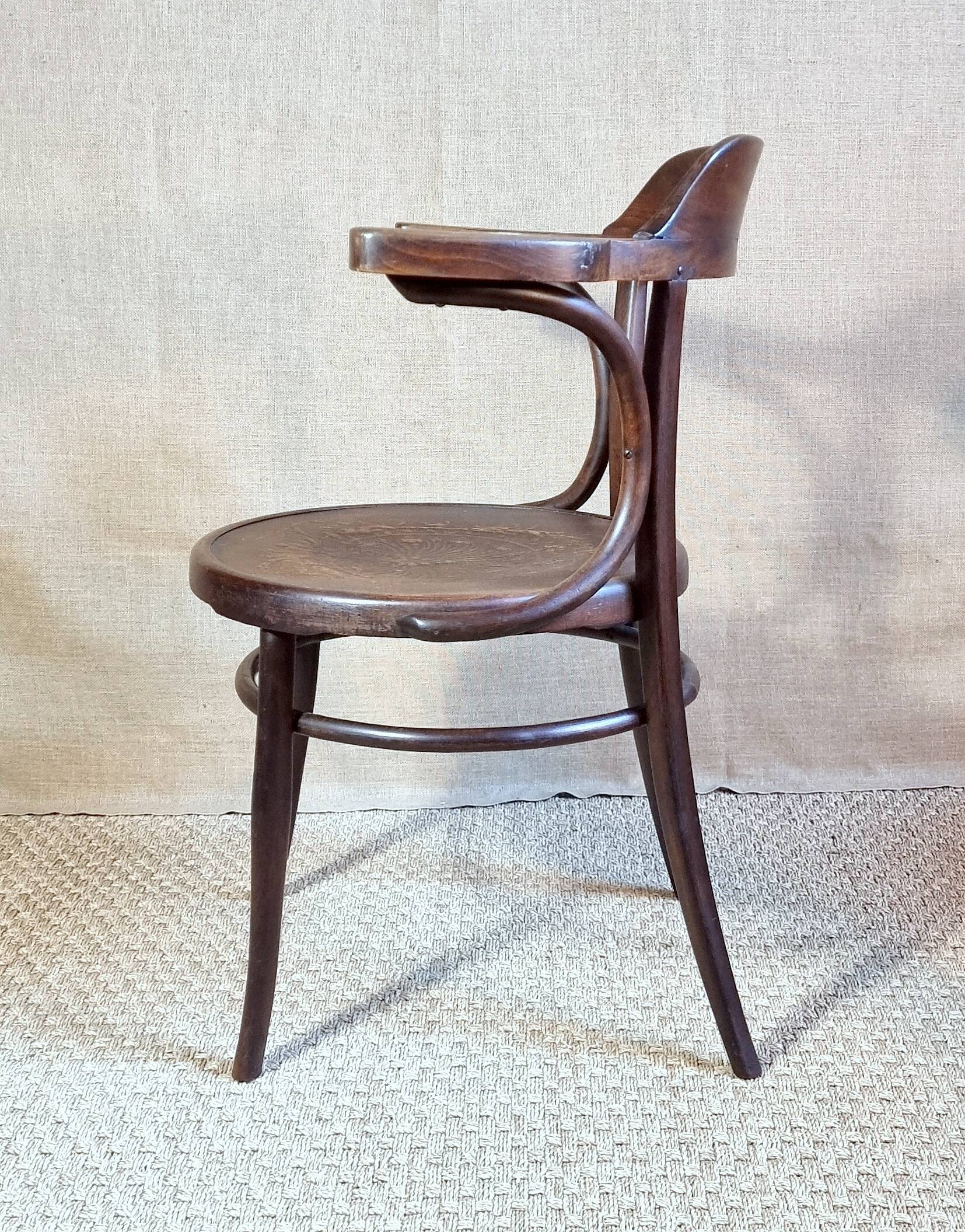 J&J KOHN Bistro Style Office Chair Circa 1910