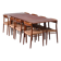 Danish extendable teak dining set with 8 Møller Model 75 chairs, 1960s