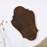Old wooden mirror gilded with gold leaf