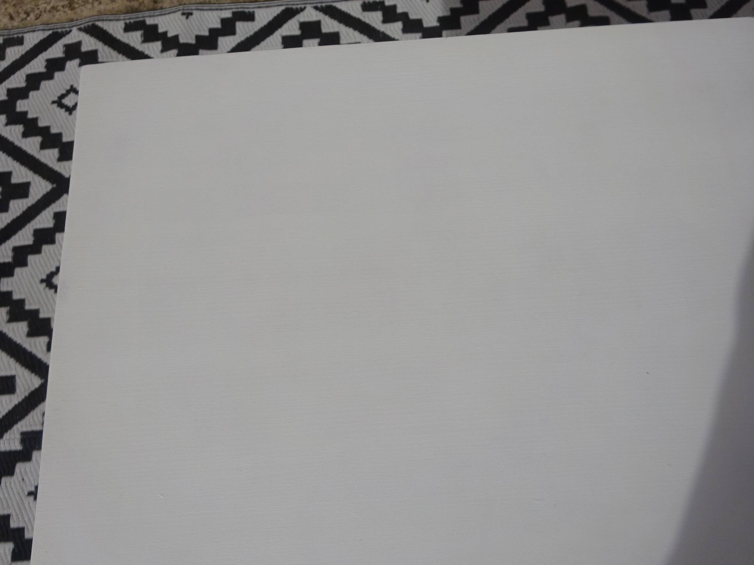 Table made entirely of solid pine, white top.