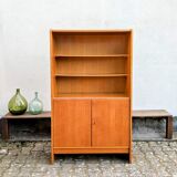 Golden oak bookcase 60s