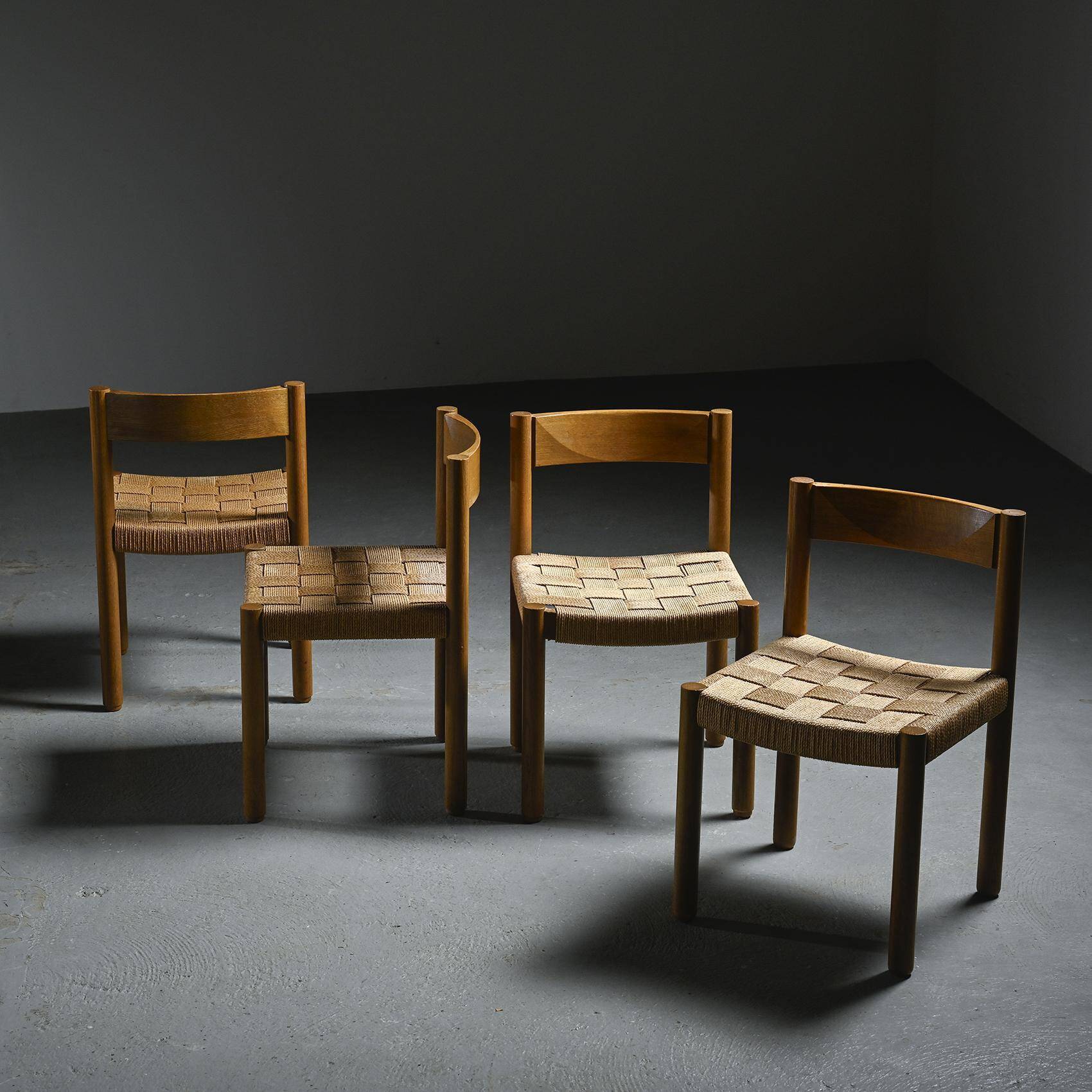 Set of four model 6200 chairs by Robert and Trix Haussmann, Dietiker, 1963