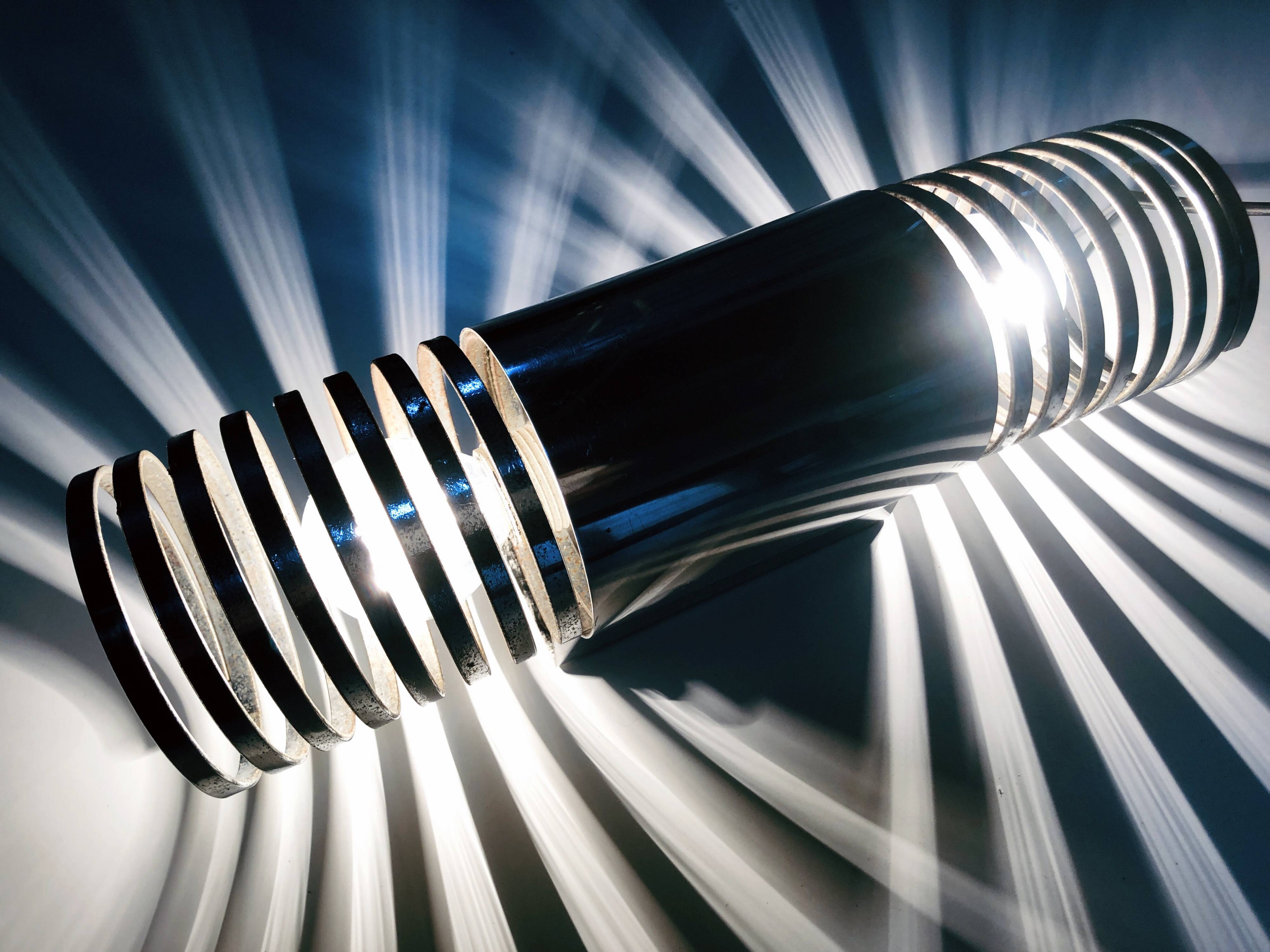 Vintage Wall Lamp • Spirals • Space Age • 1970