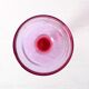 Large Vintage Murano Bicolor Wine Goblet / Murao / Italy / 1980s