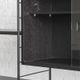 3-Bay shelving system in black by WHB, Germany, 1960’s