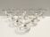 Set of Eleven Bohemian Crystal Dessert Bowls by Jozef Stanik