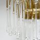 XL waterfall chandelier of Murano glass, 1970s
