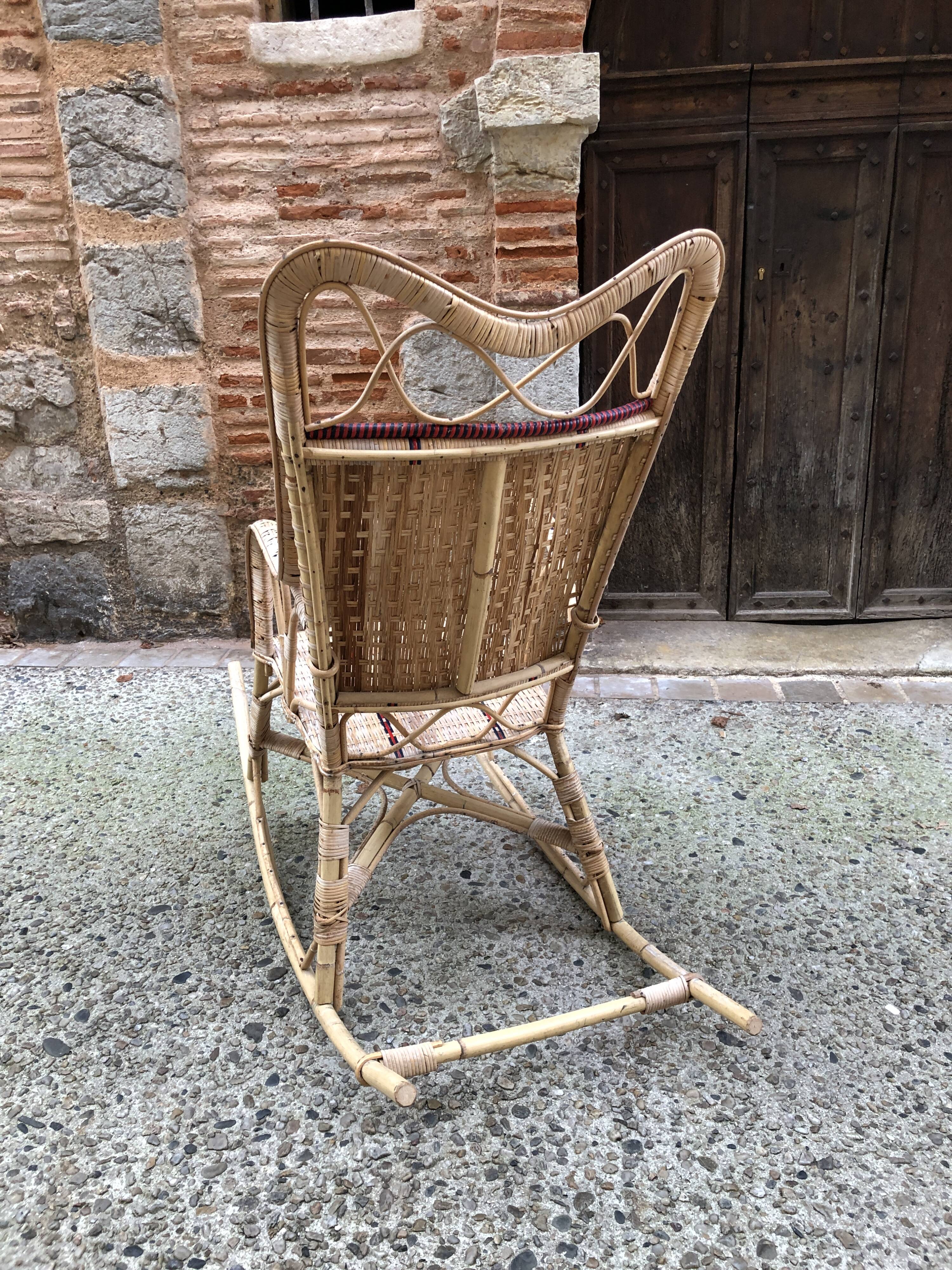 Rattan rocking chair