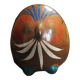 Céramique vintage signée V. Silva chouette hibou Tonala Mexique années 60-70
