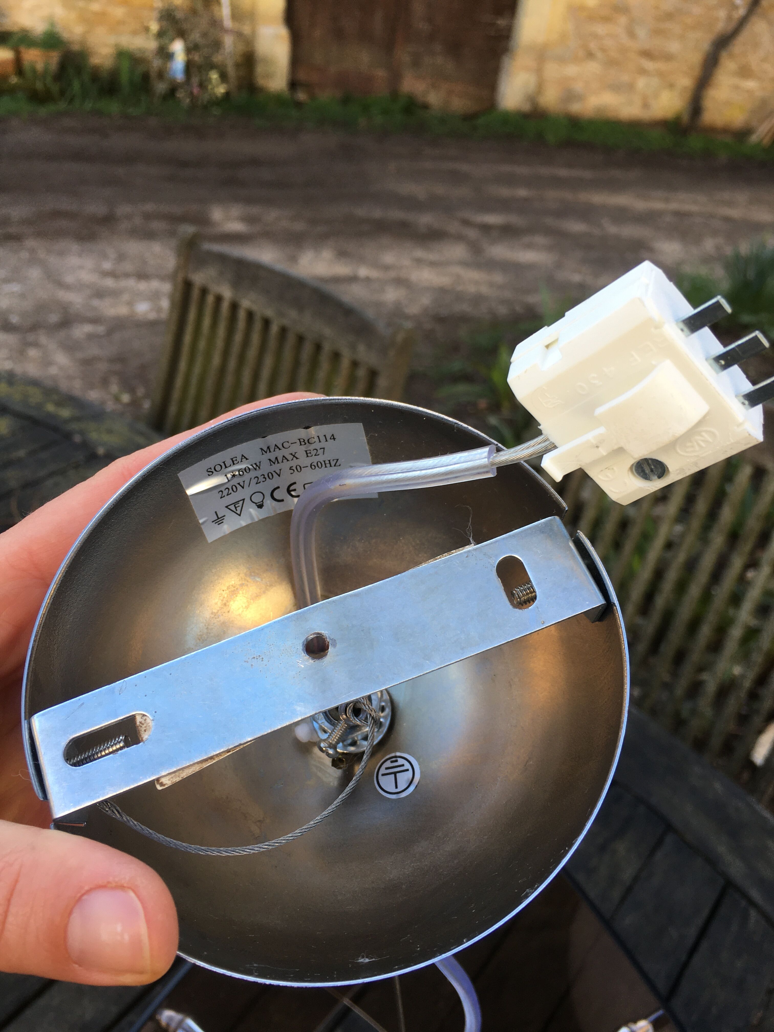 Smoked glass hanging