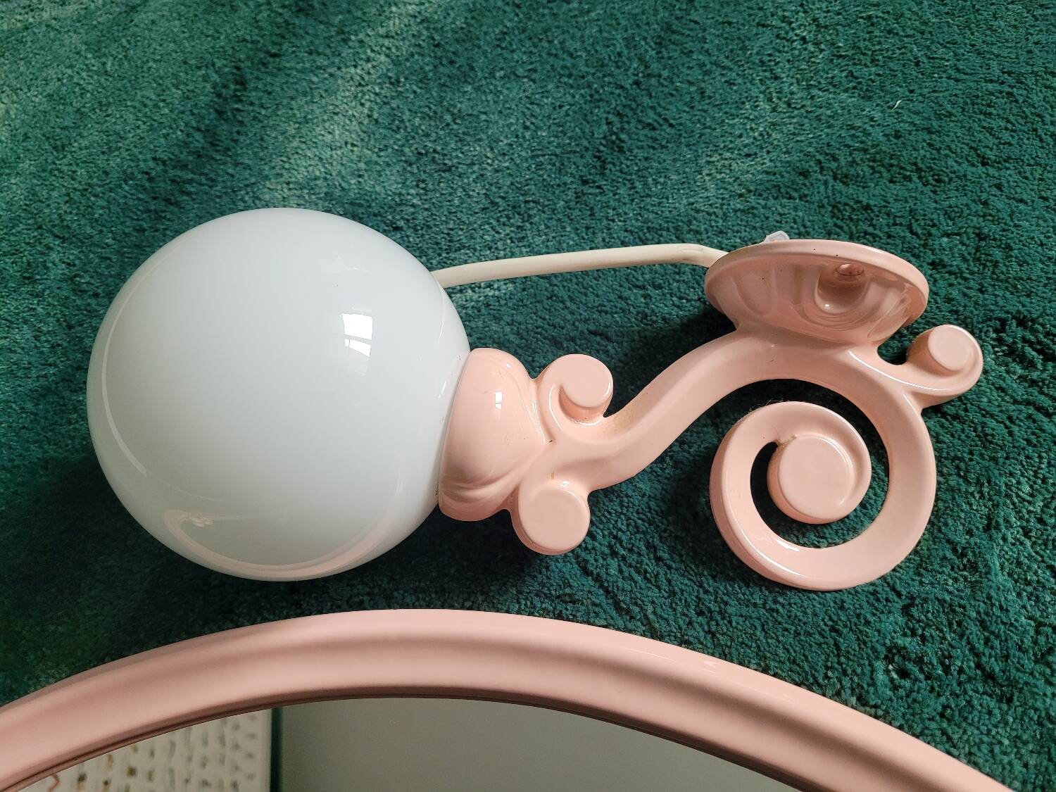 Pink Cast Iron Bathroom Set