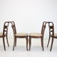 1940s set of 4 dining chairs, czechoslovakia