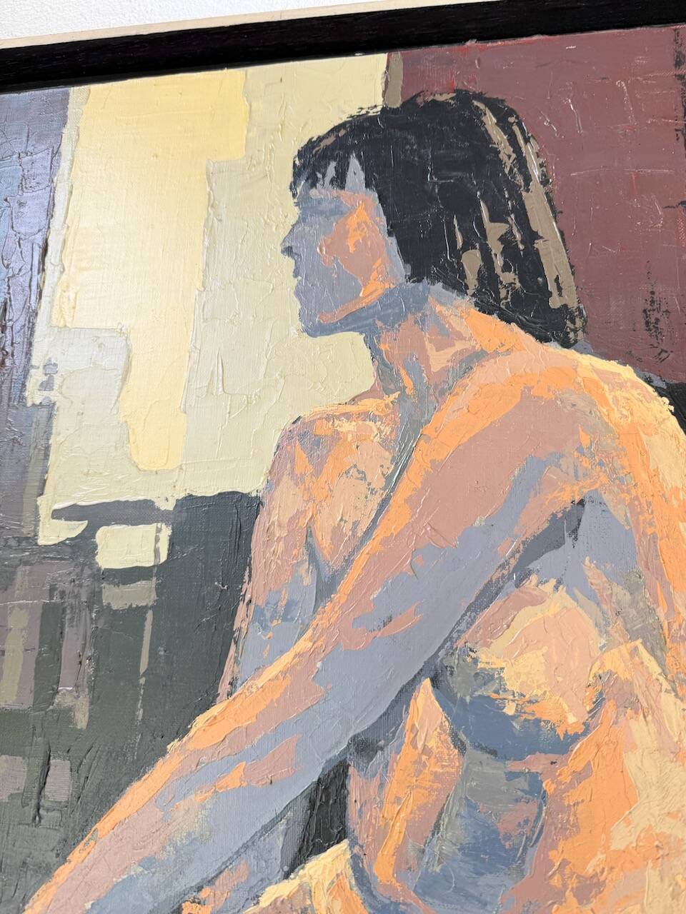 Oil painting of a naked woman