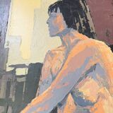 Oil painting of a naked woman