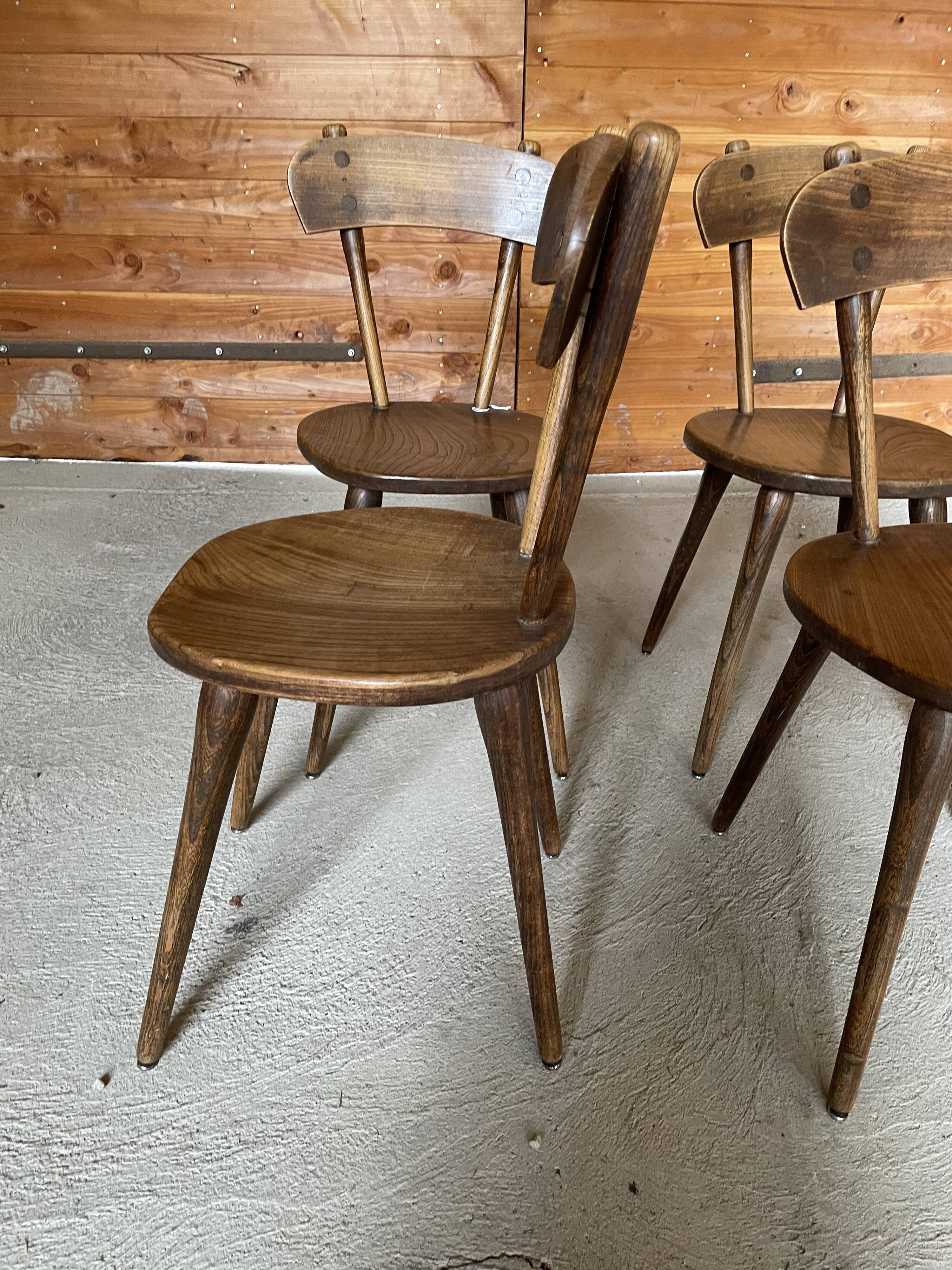 Vintage wooden chairs 60's