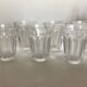 Set de 6 verres shot tulipe à côtes plates néo classique 1950