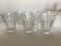 Set de 6 verres shot tulipe à côtes plates néo classique 1950