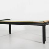 Rare painted coffee table by De Coene Frères, Belgium 1950s