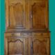 magnificent two-body buffet from the 18th century in walnut – an exceptional antique piece