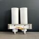 Applique double en opaline et laiton