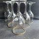 6 Verres à eau Daum putoisés or