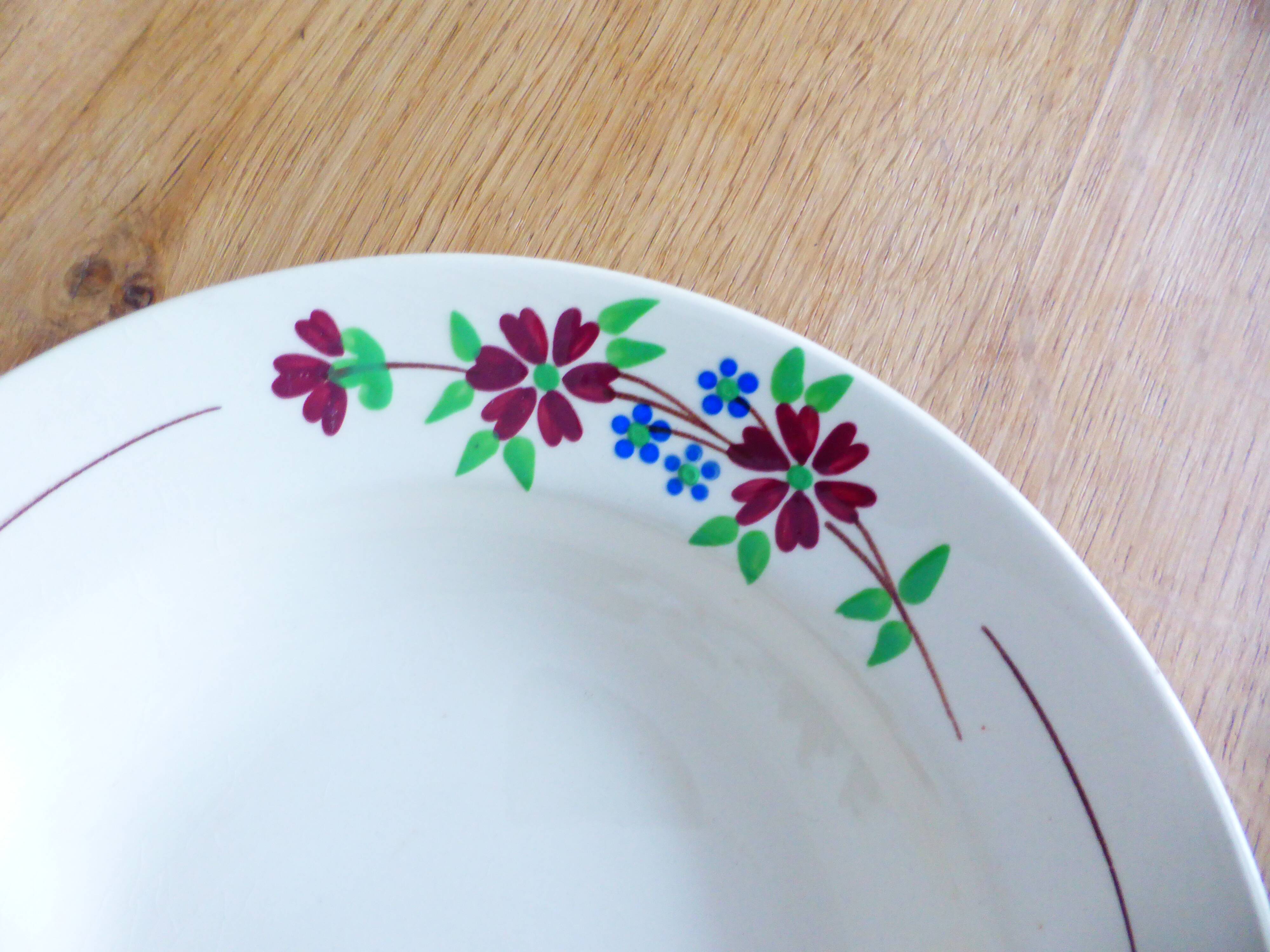 1 vintage deep plate from Moulin des Loups and Orchies 221278