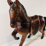 Vintage wooden horse
