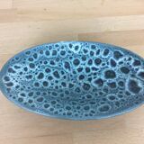 Empty vintage blue ceramic pocket