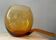 Vintage amber glass salad bowl