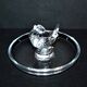 Lalique ring cup with birds in sparrow crystal unsigned