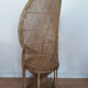 Fauteuil Emmanuelle en osier vintage