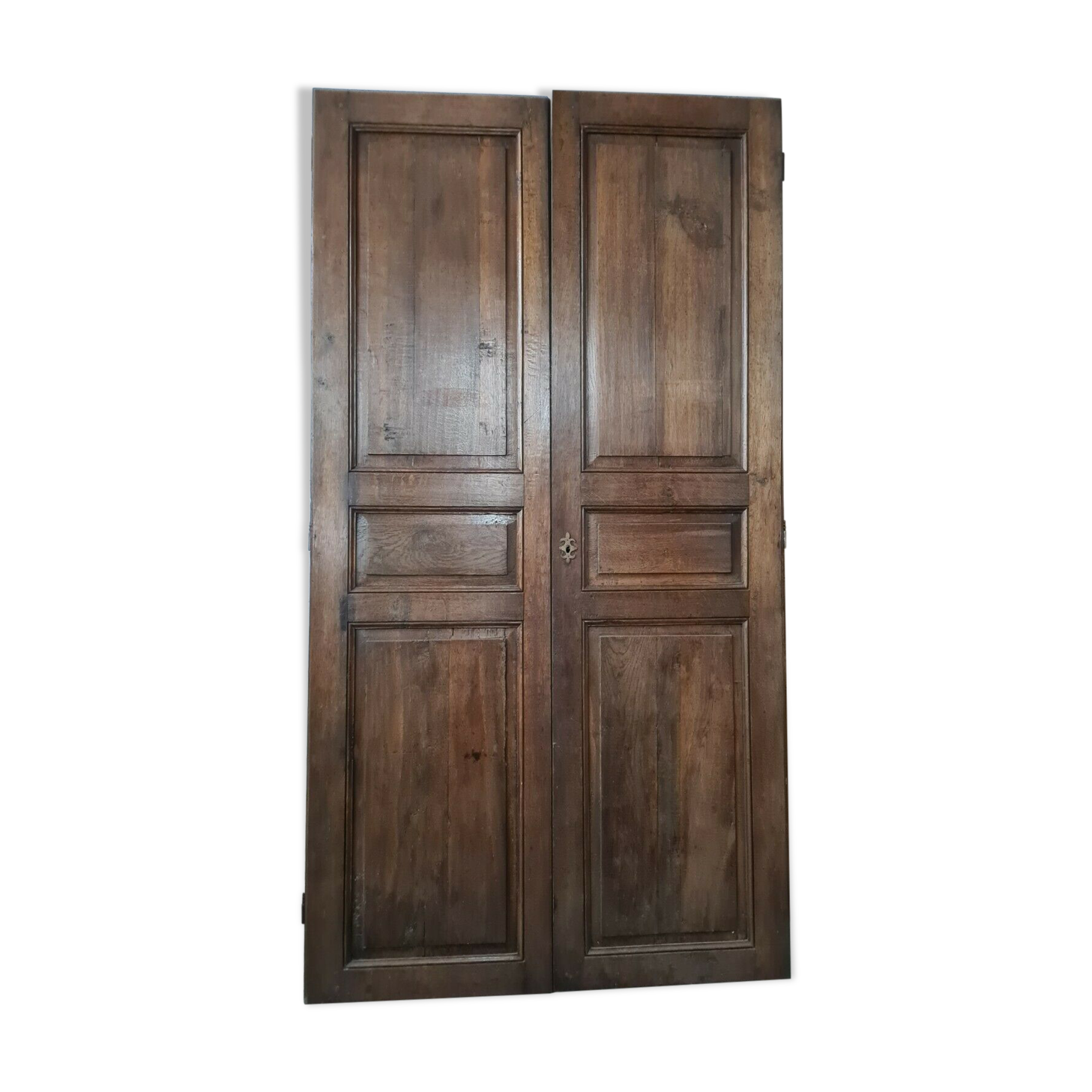 Pair of oak closet doors
