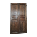 Pair of oak closet doors